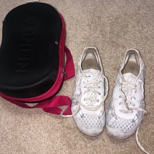 White infinity cheer shoes